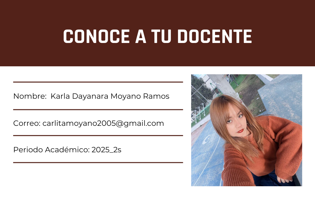 Docente Karla Moyano